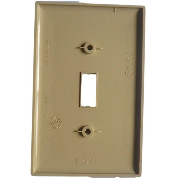 WHITE / RAINBOW STRIPE PERLER SWITCH PLATE - HANDMADE - Picture 2 of 3